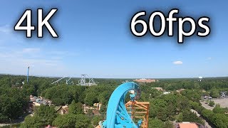 Tempesto front seat onride 4K POV 60fps Busch Gardens Williamsburg [upl. by Adnirb]