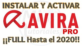 Tutorial Como Descargar e Instalar AVIRA Antivirus Full  Avira Pro Licencia 2020  100 Garantizado [upl. by Iredale]