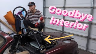 Cutting My Miatas Interior [upl. by Eisiam]