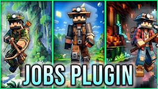 BEST JOBS PLUGIN for Servers  Minecraft Plugins [upl. by Iruahs360]