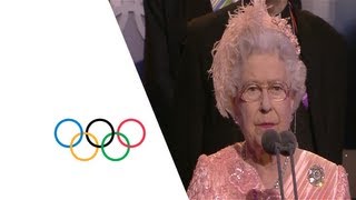 Queen Elizabeth II Officially Opens The London 2012 Olympics  Opening Ceremony [upl. by Koo]