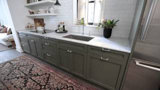 Interior Design — Narrow amp Timeless Rowhouse Kitchen Design Makeover [upl. by Parnas]