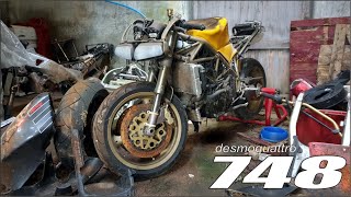 Restoration Of An Abandoned Ducati 748 SPS  Genuine Barn Find [upl. by Ecinehs758]