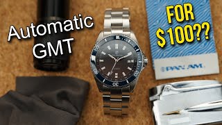 Most Affordable Automatic GMT Watch Ever Ceramic Sapphire Microadjust MIDO Ocean Star GMT Homage [upl. by Eatnahc]