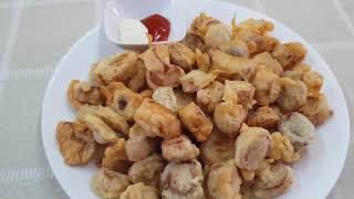 Deep Fried Eryngii Mushroom King Oyster ● Homemade Recipe Simple amp Easy [upl. by Nwahsir]