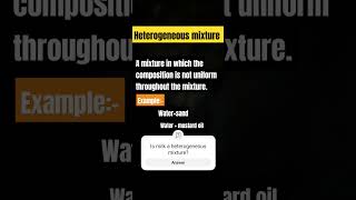 Heterogeneous mixture simple definition of heterogeneous mixture heterogeneous mixture examples [upl. by Amihc611]