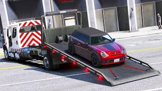 GTA 5 JE DÉCOUVRE UN ACCIDENT GRAVE  DÉPANNEUSE [upl. by Ecnerwal804]