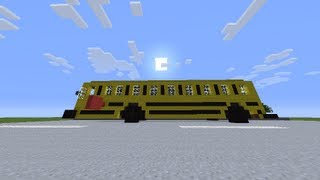 Minecraft Build School Bus [upl. by Einhorn]