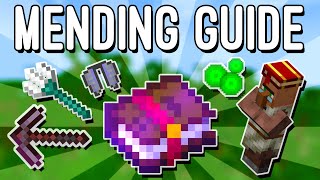 Mending Explained in Under 2 Minutes  How to Obtain amp Use Mending in Minecraft [upl. by Ydnat180]