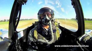 Temora Aviation Museums Meteor F8 Landing at Temora  flown by Alan Clements [upl. by Rind]