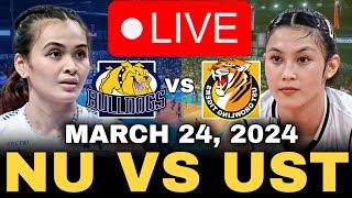 NU VS UST Round 2 🔴LIVE NOW  MARCH 24 2024  UAAP SEASON 86 WOMENS VOLLEYBALL [upl. by Athalia]