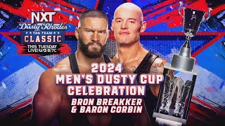 2024 Mens Dusty Cup Celebration Bron Breakker amp Baron Corbin  NXT 020624 [upl. by Ybrek]