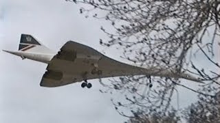 Concorde Landing  April1995  Afterburn I dont think so London Heathrow [upl. by Hilliary]