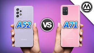 Samsung Galaxy A52 vs Samsung Galaxy A71 [upl. by Ailatan]