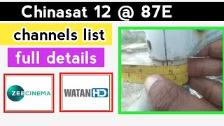 87e dish setting 2 full details  chinasat 12 at 875°E Satellite  chinasat 87e [upl. by Bazil]