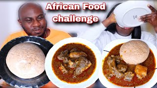 FIRST TO FINISH EATING GET THE 200  MY WIFE TOOK IT PERSONAL 🤣 WHEAT AND BANGA SOUP MUKBANG [upl. by Oinotnas506]