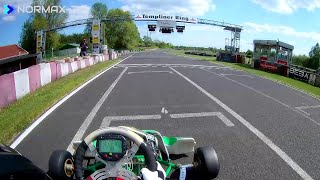 POV  X30 Senior Rennkart Onboard  Training Templiner Ring  Tony Kart OTK  IAME X30 Senior [upl. by Broeker]