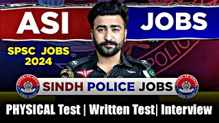 ASI latest Jobs Updates  assistant SubInspector jobs in sindh PoliceSPSC Physical Test  Written [upl. by Suanne]