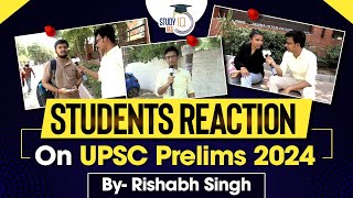 UPSC Prelims 2024 Students Reaction  Prelims 2024  UPSC 2024  StudyIQ IAS [upl. by Henriha62]