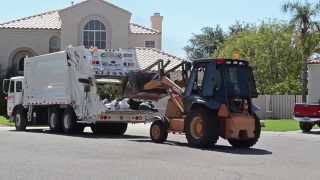 Glendale Bulk Trash Autocar ACX  Heil PowerTrak Commercial [upl. by Haimes]