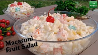 Easy Macaroni Fruit Salad Recipe  How to Make Macaroni Fruit Salad [upl. by Ulrica]