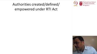 mod10lec58  Information Commissions under the RTI Act  I [upl. by Peterec]