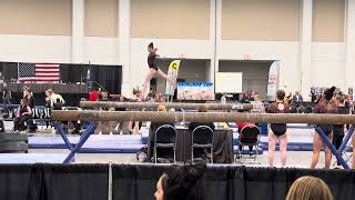 Tori Hess L10 Beam Routine 9825  Excalibur Cup  21624 [upl. by Ten]