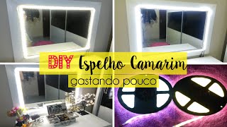 DIY  Espelho Camarim com Fita Led  Nani Dicas [upl. by Isej]