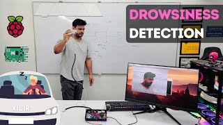 Drowsiness Detection System using Raspberry Pi  Anti Sleep Alarm for Driver  Award Winning Project [upl. by Anyrtak668]