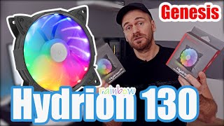 Genesis Hydrion 130  tani wentylator RGB z efektem 🌈 Rainbow 🌈 [upl. by Cassidy]