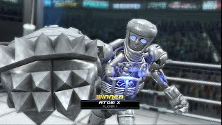 REAL STEEL THE VIDEO GAME  NEW ROBOT AGAINST ALL ATOM X vs NOISY BOY amp TWIN CITIES [upl. by Radmilla]