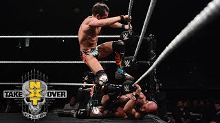 Johnny Gargano stomps on Tommaso Ciampa in barbaric Unsanctioned Match NXT TakeOver New Orleans [upl. by Enneyehc701]