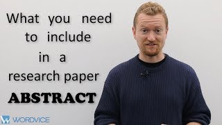 How to Write an Abstract for a Research Paper [upl. by Bayless]