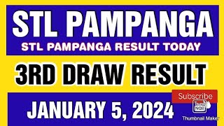 STL PAMPANGA RESULT TODAY 3RD DRAW JANUARY 5 2024 8PM [upl. by Asirralc]