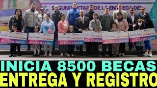 INICIAN ENTREGAS DE 8500 BECAS MUNICIPIOS QUE PARTICIPAN CÓMO CUÁNDO Y DÓNDE [upl. by Aenat]