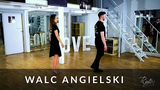 Walc Angielski  Podstawy  Lekcja Tańca  Studio Tańca Rytm  English Waltz tutorial in Polish [upl. by Alyos829]