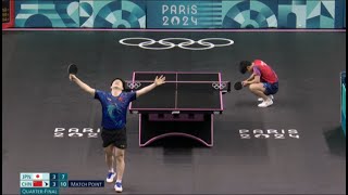 Fan Zhendong vs Tomokazu Harimoto highlights paris2024 fanzhendong tomokazuharimoto tabletennis [upl. by Allimrac]