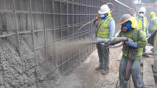 SHOTCRETE الخرسانة المقذوفة دمحمد العطار [upl. by Leiahtan]