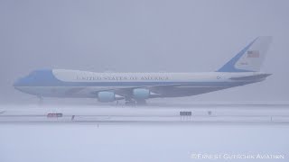 4K Air Force One Boeing VC25A with Joe Biden Arriving  Ottawa Airport [upl. by Schnabel]