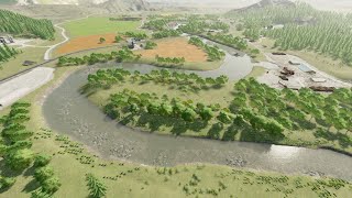 NEW MOD MAP  ELK MOUNTAIN WYOMING FARMING SIMULATOR 22 FLY OVER [upl. by Tonry5]