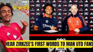 ZIRKZEES SHOCKING🤯🔥 REVELATION AT FIRST MAN UTD PRESS CONFERENCE✅️💯 [upl. by Leis906]