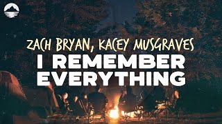 Zach Bryan  I Remember Everything feat Kacey Musgraves  Lyrics [upl. by Rentschler]