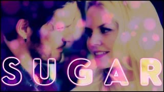 Emma amp Killian Captain Swan  S U G A R [upl. by Anaejer]