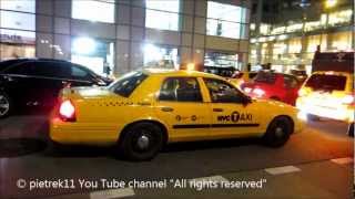 NYPD responding taxi yellow cab undercover New York police car night amp lights © [upl. by Wilhelmine466]