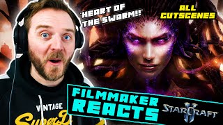 FILMMAKER REACTS STARCRAFT 2  ALL quotHeart Of The Swarmquot CUTSCENES [upl. by Iliram792]