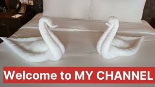 how to make towel folding swanhousekeeping arthotel bed decorationRB LOVEyoutubevideo [upl. by Lleryt]