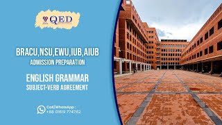 SubjectVerb Agreement  English Grammar Live Class  Private University Admission Preparation [upl. by Flodnar]