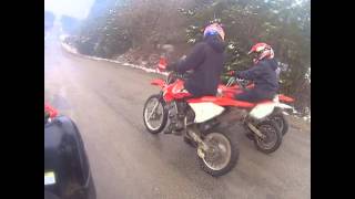 CRF 150R VS CRF 150F VS CR 85RDrag Race [upl. by Newob948]