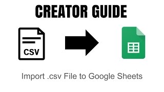 How to Import a CSV to Google Docs as a Spreadsheet [upl. by Ameerahs429]