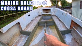 Mako Boats  171cc Restoration Project  Making Bulkheads From Coosa Board [upl. by Adeys]